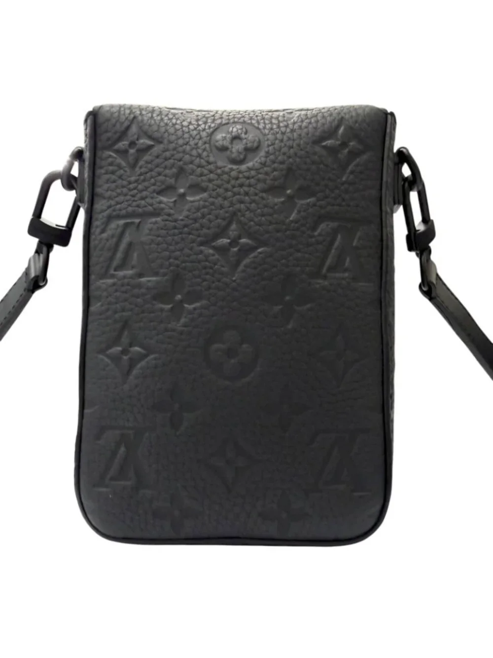 Louis Vuitton S Lock Vertical Wearable Wallet Leather Taurillon Monogram Black
